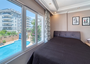 شقة مريحة 1 + 1 مع شرفة كبيرة