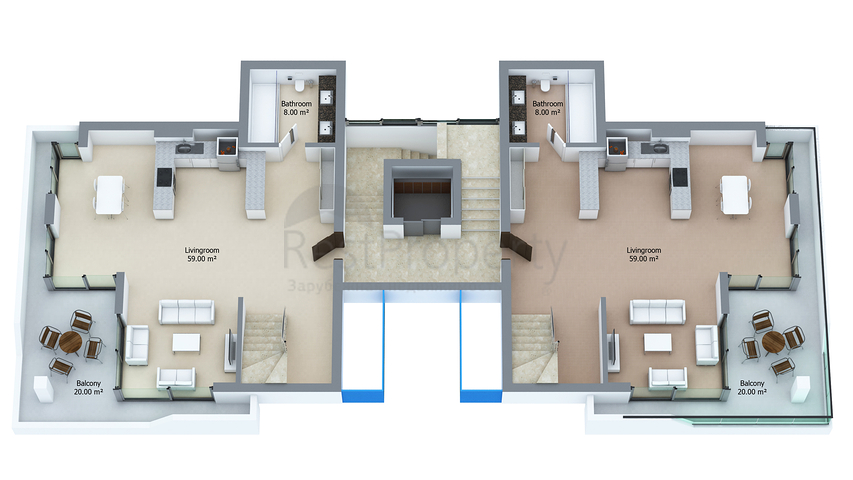 مجمع سكني حديث في منطقة كاستل – ألانيا