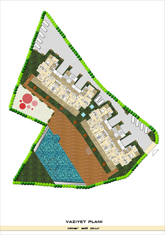 مجمع سكني فاخر حديث على الخط الأول من البحر في منطقة كارجي جاك – ألانيا