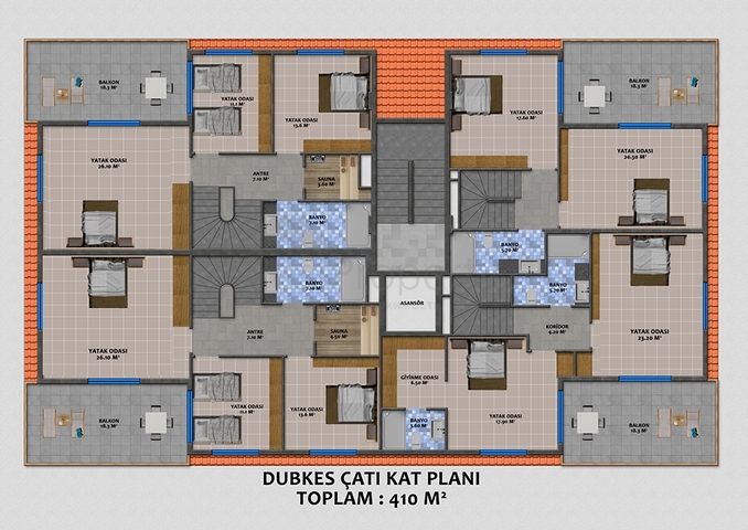 مجمع سكني مميز في كاستل من الانيا 