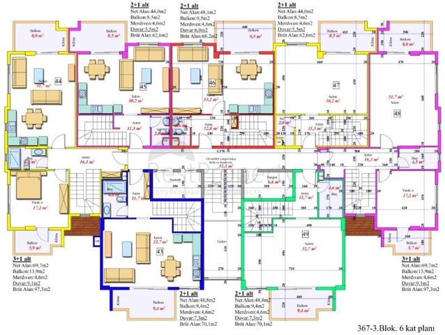  شقق ضمن مجمع سكني حديث في افسلار / الانيا 