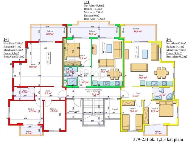  شقق ضمن مجمع سكني حديث في افسلار / الانيا 