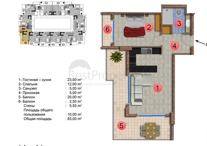اطلالة بحرية -مجمع سكني فاخر - في مهموتلار / الانيا 