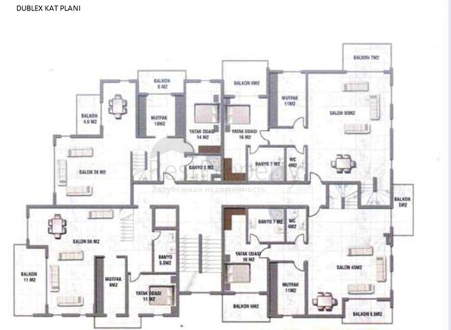 مجمع سكني حديث في منطقة أوبا من مدينة الانيا التركية