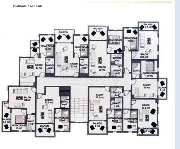 مجمع سكني حديث في منطقة أوبا من مدينة الانيا التركية