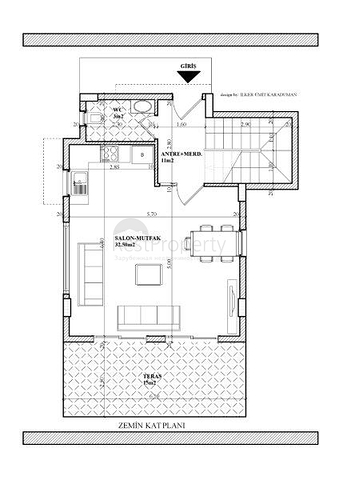 فيلا ضمن مجمع سكني على مسافة قريبة من البحر في منطقة كوناكليه – ألانيا 