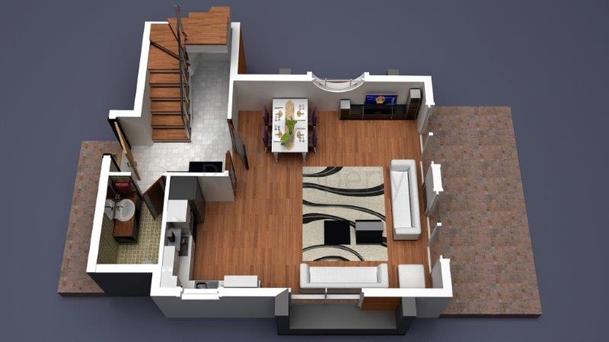 فيلا ضمن مجمع سكني على مسافة قريبة من البحر في منطقة كوناكليه – ألانيا 