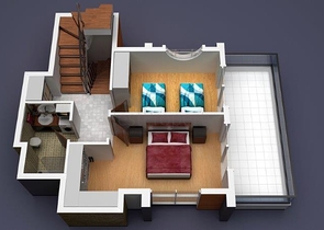 فيلا ضمن مجمع سكني على مسافة قريبة من البحر في منطقة كوناكليه – ألانيا 