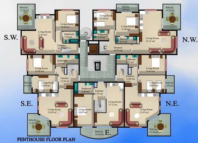 شقق و بينتهاوس في اوبا - الانيا