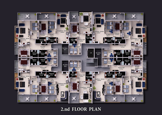 شقق ضمن مجمع فريد من نوعه في مركز أوبا – ألانيا