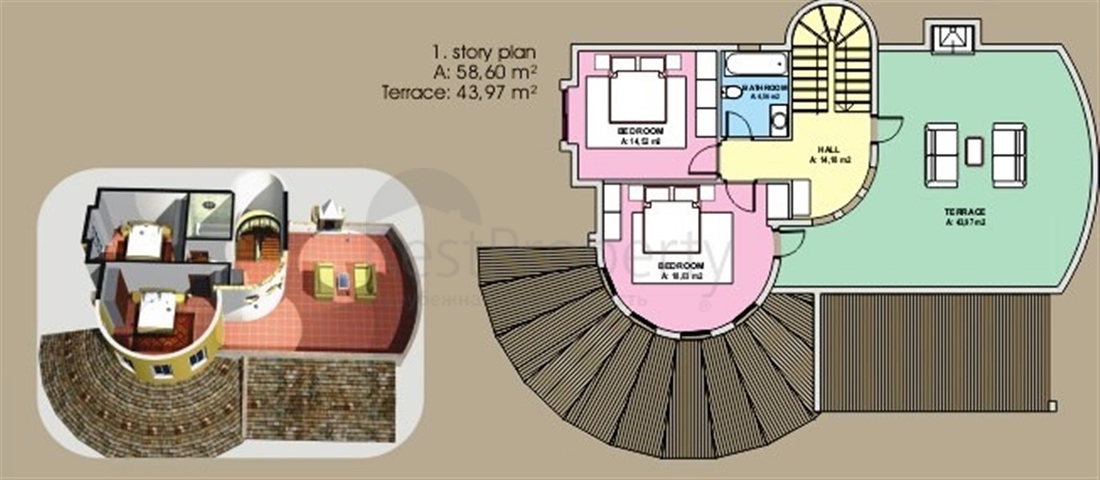 مجمع فيلات في مركز المدينة السياحية الانيا