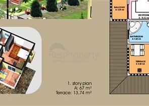 مجمع فيلات في مركز المدينة السياحية الانيا