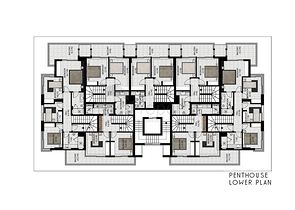 مجمع حديث على بعد 100 متر من شاطئ البحر الأبيض المتوسط في منطقة أوبا – ألانيا