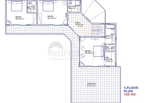 فيلا للبيع من قبل المالك مع إطلالة رائعة على البحر الأبيض المتوسط و المدينة في منطقة كارجي جاك – ألانيا