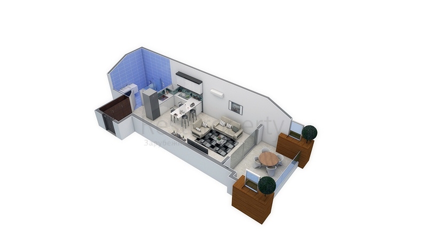 مجمع سكني حديث من قبل شركة البناء في منطقة كاستل – ألانيا