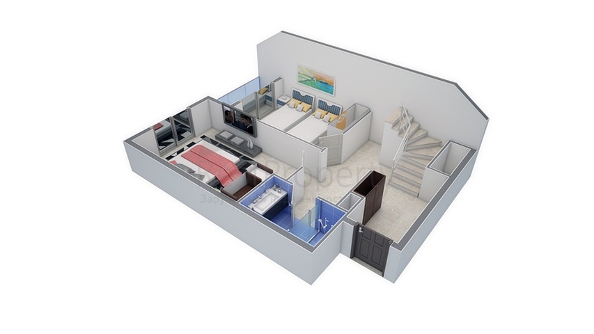 مجمع سكني حديث من قبل شركة البناء في منطقة كاستل – ألانيا