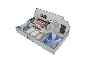 مجمع سكني حديث من قبل شركة البناء في منطقة كاستل – ألانيا