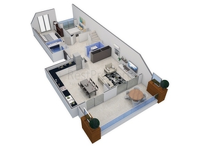 مجمع سكني حديث من قبل شركة البناء في منطقة كاستل – ألانيا