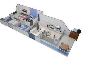 مجمع سكني حديث من قبل شركة البناء في منطقة كاستل – ألانيا