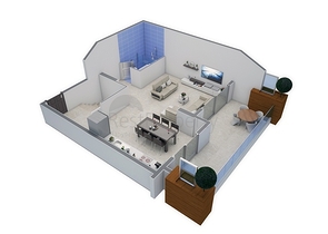 مجمع سكني حديث من قبل شركة البناء في منطقة كاستل – ألانيا