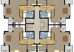 مشروع حديث من قبل شركة البناء في منطقة هورما كونيالتي – أنطاليا