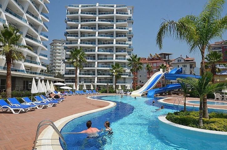 بسعر مخفض - شقة فاخرة ضمن مجمع 5 نجوم - جيكجلي / الانيا 