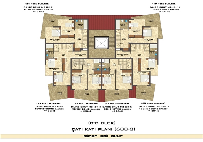 تصاميم مختلفة - دوبلكس غرفتين وصالة ضمن مجمع خمس نجوم في اوبا / الانيا 