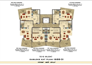 تصاميم مختلفة - دوبلكس غرفتين وصالة ضمن مجمع خمس نجوم في اوبا / الانيا 
