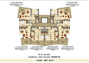 تصاميم مختلفة - دوبلكس غرفتين وصالة ضمن مجمع خمس نجوم في اوبا / الانيا 