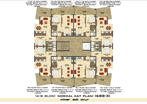 تصاميم مختلفة - دوبلكس غرفتين وصالة ضمن مجمع خمس نجوم في اوبا / الانيا 