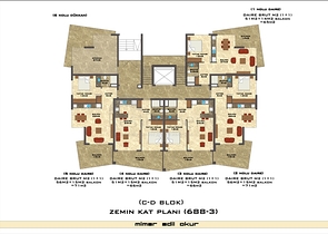تصاميم مختلفة - دوبلكس غرفتين وصالة ضمن مجمع خمس نجوم في اوبا / الانيا 