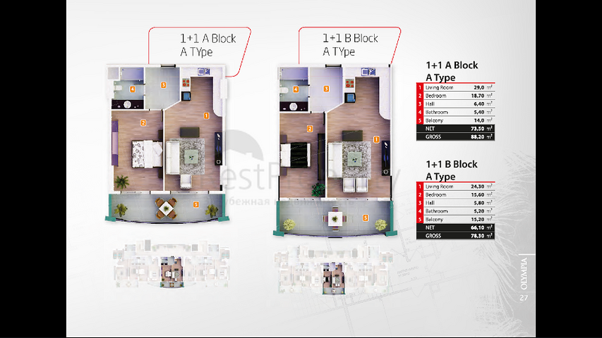 مجمع سكني حديث الإنشاء في منطقة محمودلار – ألانيا