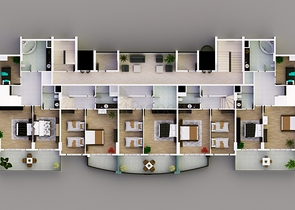 مجمع سكني حديث الإنشاء في منطقة محمودلار – ألانيا