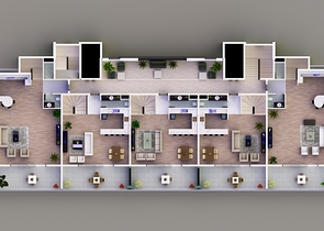 مجمع سكني حديث الإنشاء في منطقة محمودلار – ألانيا