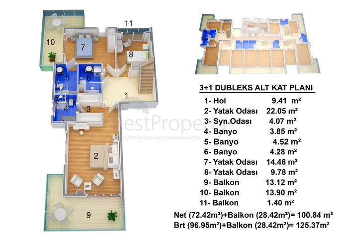 شقق ضمن مجمع سكني فاخر حديث في منطقة محمودلار – ألانيا