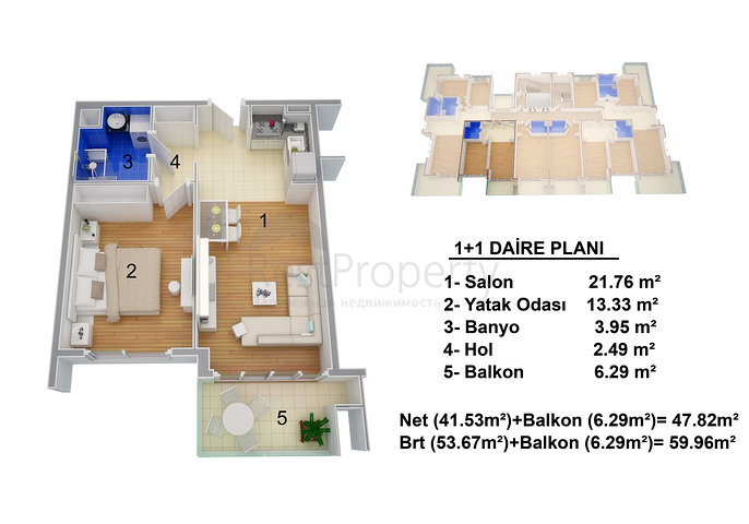 شقق ضمن مجمع سكني فاخر حديث في منطقة محمودلار – ألانيا