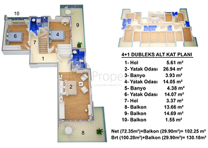 شقق ضمن مجمع سكني فاخر حديث في منطقة محمودلار – ألانيا