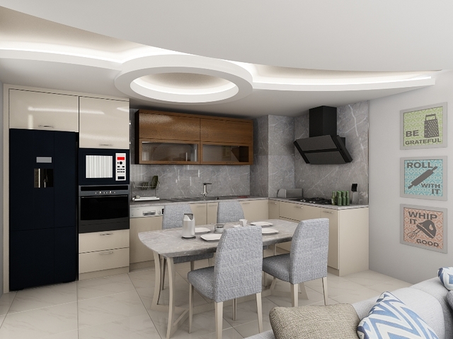 دوبلكس اربع غرف وصالة باطلالة بحر وقلعة في الانيا - كاستل 