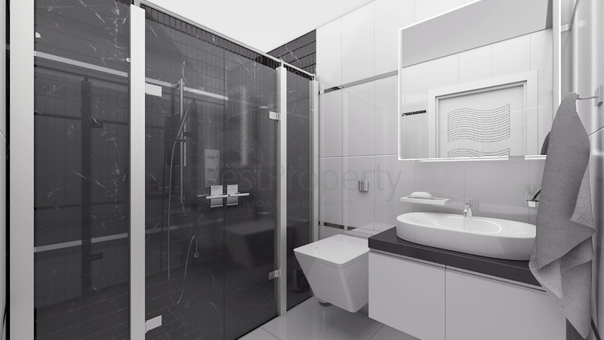 دوبلكس اربع غرف وصالة باطلالة بحر وقلعة في الانيا - كاستل 