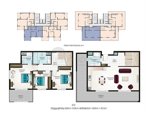 مجمع سكني من قبل أكبر شركات البناء في منطقة محمودلار – ألانيا