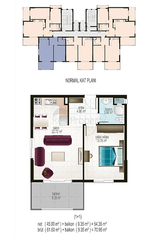 مجمع سكني من قبل أكبر شركات البناء في منطقة محمودلار – ألانيا