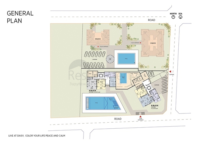 مجمع سكني مميز على مسافة قريبة من البحر في منطقة كاستل – ألانيا