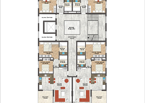 مشروع فاخر حديث على مسافة قريبة من البحر في منطقة كاستل – ألانيا