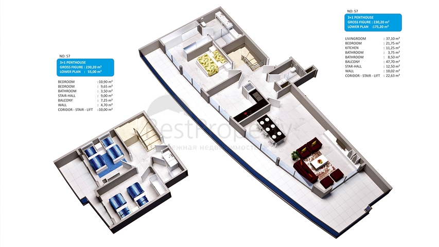 مجمع سكني حديث في مركز مدينة ألانيا