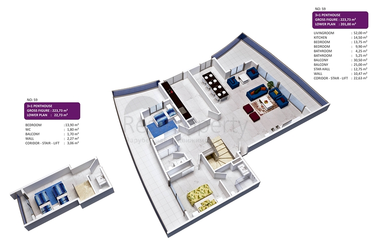 مجمع سكني حديث في مركز مدينة ألانيا