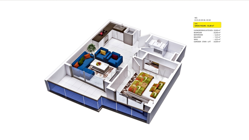 مجمع سكني حديث في مركز مدينة ألانيا