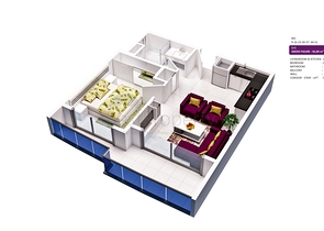 مجمع سكني حديث في مركز مدينة ألانيا