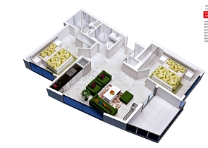 مجمع سكني حديث في مركز مدينة ألانيا