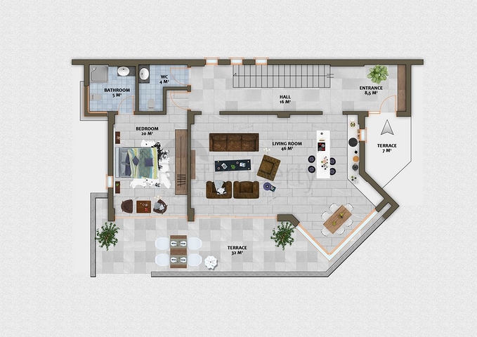 مجمع فيلات وشقق بتصميم فاخر وبأحدث التقنيات في مركز المدينة السياحية ألانيا