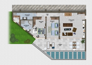 مجمع فيلات وشقق بتصميم فاخر وبأحدث التقنيات في مركز المدينة السياحية ألانيا